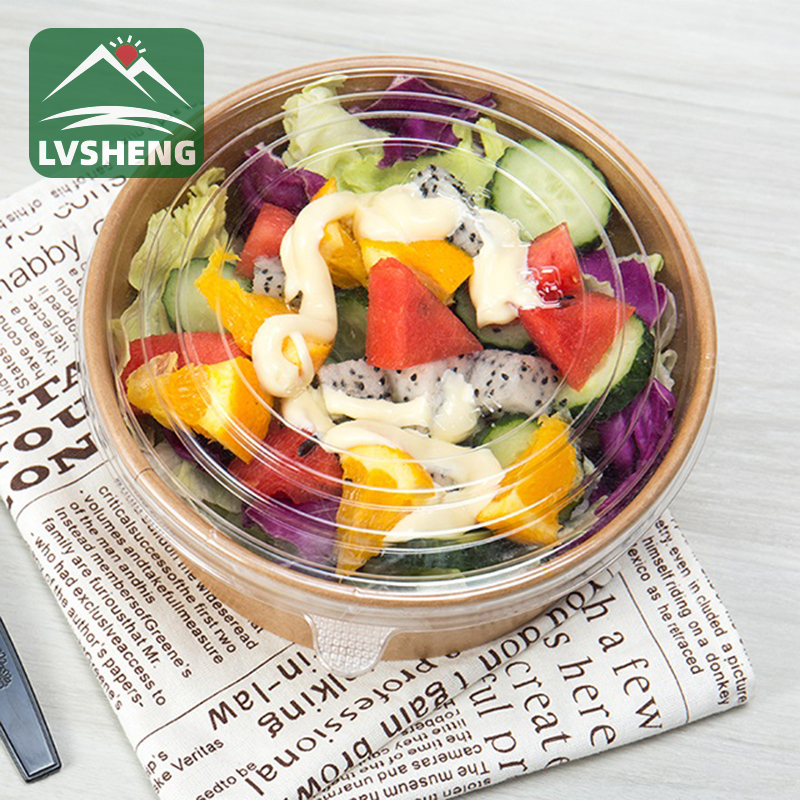 Mangkuk salad dengan tutup untuk salad segar
