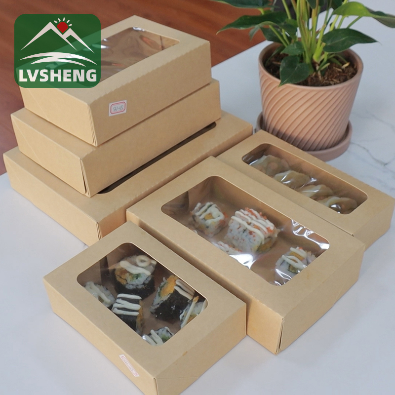 Produk Baru dari Xiamen Lvsheng Factory -Sushi Togo Box dengan jendela yang jelas