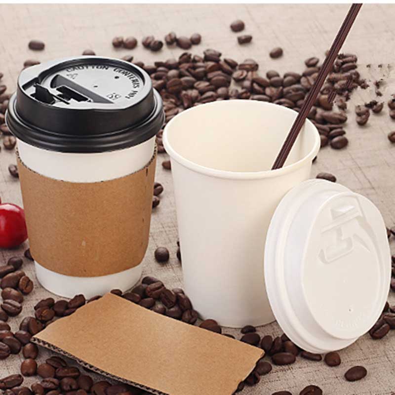 Cangkir kertas kopi dengan tutup